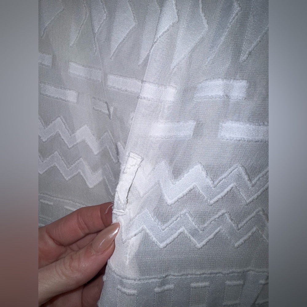 L*Space Geometry Print Sheer Tunic Cover Up - Picture 10 of 11